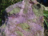 Natural Great Carving Material With Green Serpentine & Purple Stichtite x 2 From Barberton, South Africa - TopRock