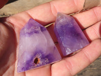 Polished Small Amethyst Points x 20 From Akansobe, Madagascar