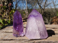 Polished Small Amethyst Points x 20 From Akansobe, Madagascar