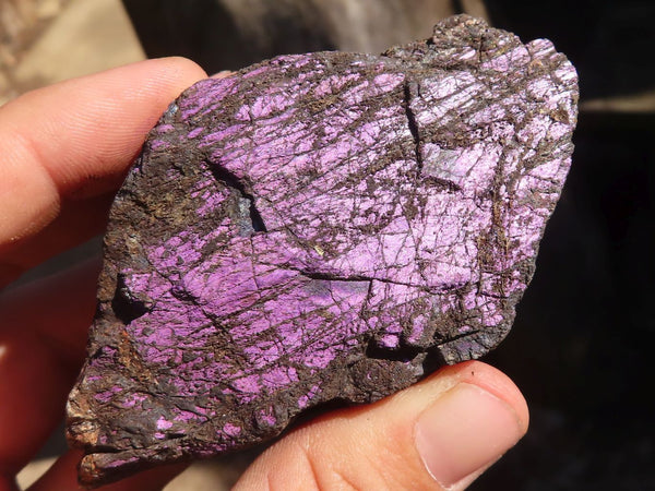 Natural Metallic Purpurite Cobbed Specimens  x 4 From Erongo, Namibia - Toprock Gemstones and Minerals 