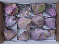 Natural Rough Stichtite & Serpentine Specimens  x 12 From Barberton, Southern Africa - Toprock Gemstones and Minerals 