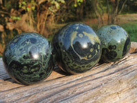 Polished Stromatolite / Kambaba Jasper Spheres x 3 From Madagascar - TopRock