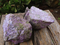 Natural Rough Stichtite & Serpentine Specimens  x 12 From Barberton, Southern Africa - Toprock Gemstones and Minerals 