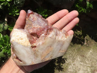 Natural Red Hematoid Phantom Quartz Clusters (Polished Base To Stand) x 2 From Karoi, Zimbabwe - TopRock