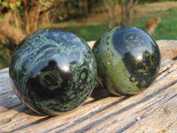 Polished Stromatolite / Kambaba Jasper Spheres x 3 From Madagascar - TopRock