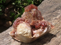 Natural Red Hematoid Phantom Quartz Clusters (Polished Base To Stand) x 2 From Karoi, Zimbabwe - TopRock