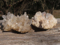 Natural Quartz Clusters With Long Crystals  x 12 From Madagascar - TopRock