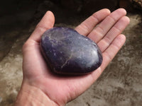 Polished Large Purple Lepidolite Hearts  x 5 From Madagascar - TopRock