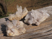 Natural Quartz Clusters With Long Crystals  x 12 From Madagascar - TopRock