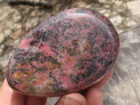 Polished Pink & Black Rhodonite Free Forms  x 6 From Zimbabwe - TopRock