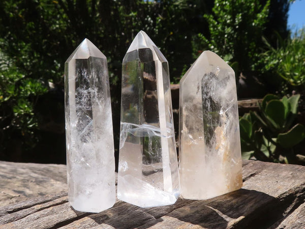 Polished Lovely Selection Of Clear Quartz Points  x 6 From Madagascar - TopRock