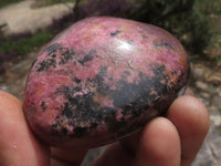 Polished Pink & Black Rhodonite Free Forms  x 6 From Zimbabwe - TopRock