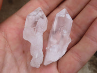 Natural Single Clear Quartz Crystals  x 70 From Mpika, Zambia - Toprock Gemstones and Minerals 