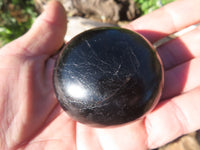 Polished Schorl Black Tourmaline Gallets / Palm Stones - sold per 1 kg - From Ambatondrazaka, Madagascar - TopRock