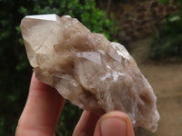 Natural White Phantom Cascading Smokey Quartz Clusters  x 6 From Luena, Congo - Toprock Gemstones and Minerals 