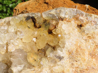 Natural Golden Limonite / Lemonite Quartz Clusters  x 3 From Zambia - Toprock Gemstones and Minerals 