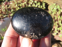 Polished Schorl Black Tourmaline Gallets / Palm Stones - sold per 1 kg - From Ambatondrazaka, Madagascar - TopRock