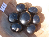 Polished Schorl Black Tourmaline Gallets / Palm Stones - sold per 1 kg - From Ambatondrazaka, Madagascar - TopRock