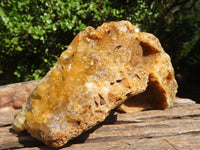 Natural Golden Limonite / Lemonite Quartz Clusters  x 3 From Zambia - Toprock Gemstones and Minerals 