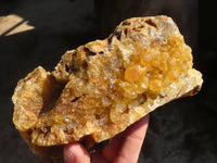 Natural Golden Limonite / Lemonite Quartz Clusters  x 3 From Zambia - Toprock Gemstones and Minerals 