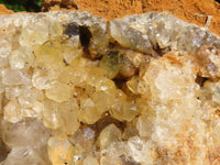 Natural Golden Limonite / Lemonite Quartz Clusters  x 3 From Zambia - Toprock Gemstones and Minerals 