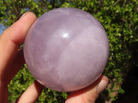 Polished Rare Blue Rose Quartz Spheres x 3 From Ambatondrazaka, Madagascar