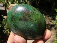 Polished Green Verdite Palm Stones  x 6 From Zimbabwe - TopRock