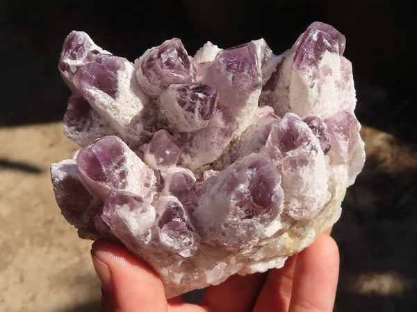 Natural Sugar Amethyst Clusters  x 3 From Zambia - Toprock Gemstones and Minerals 