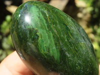 Polished Green Verdite Palm Stones  x 6 From Zimbabwe - TopRock