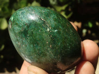 Polished Green Verdite Palm Stones  x 6 From Zimbabwe - TopRock