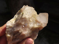 Natural Smokey White Phantom Quartz Clusters  x 6 From Luena, Congo - Toprock Gemstones and Minerals 