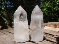 Polished Clear Quartz Crystal Points  x 6 From Madagascar - TopRock