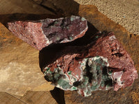 Natural Drusy Coated Ball Malachite On Dolomite Specimens  x 2 From Likasi, Congo