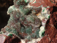 Natural Drusy Coated Ball Malachite On Dolomite Specimens  x 2 From Likasi, Congo