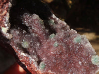 Natural Drusy Coated Ball Malachite On Dolomite Specimens  x 2 From Likasi, Congo