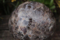 Polished Extra Large Chevron Amethyst Sphere With Smokey & White Crystalline Patterns x 1 From Madagascar - TopRock