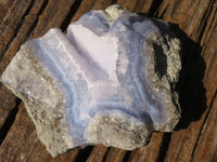 Natural Blue Lace Agate Geode Specimens  x 4 From Malawi - Toprock Gemstones and Minerals 