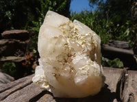 Natural Cascading Cathedral Window Quartz Formations  x 6 From Madagascar - TopRock