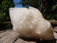 Natural Cascading Cathedral Window Quartz Formations  x 6 From Madagascar - TopRock