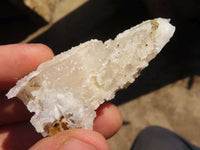 Natural Drusi Quartz Coated Calcite Crystals  x 20 From Alberts Mountain, Lesotho - Toprock Gemstones and Minerals 