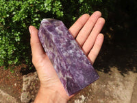 Polished Purple Lepidolite Points  x 3 From Madagascar - Toprock Gemstones and Minerals 