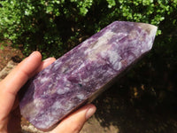 Polished Purple Lepidolite Points  x 3 From Madagascar - Toprock Gemstones and Minerals 