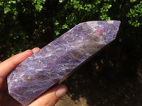 Polished Purple Lepidolite Points  x 3 From Madagascar - Toprock Gemstones and Minerals 