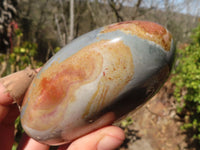 Polished Polychrome / Picasso Jasper Standing Free Forms  x 6 From Madagascar