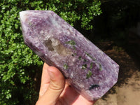 Polished Purple Lepidolite Points  x 3 From Madagascar - Toprock Gemstones and Minerals 