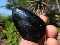 Polished Schorl Black Tourmaline Palm Stones  x 35 From Madagascar - Toprock Gemstones and Minerals 