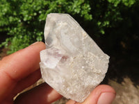 Natural Single Etched Clear Quartz Crystals  x 35 From Mpika, Zambia - Toprock Gemstones and Minerals 