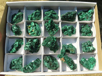 Natural Chatoyant Silky Malachite Specimens  x 20 From Kasompe, Congo - Toprock Gemstones and Minerals 