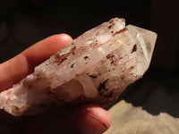 Natural Cascading Pink Pineapple Candle Quartz Crystals  x 12 From Madagascar