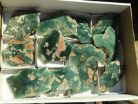 Polished Green Mtorolite Free Form Plates  x 12 From Zimbabwe - Toprock Gemstones and Minerals 